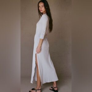 NWT FREE PEOPLE FREE EST VANCE MAXI DRESS OYSTER